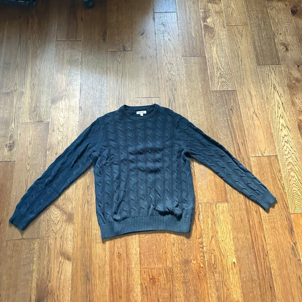 Goodthreads Cable Knit Sweater – Black – Size L